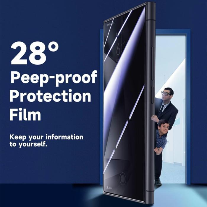 Bild 4,  Samsung Galaxy S25 Ultra 2-PACK Skärmskydd Härdat Glas Privacy