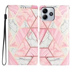  Xiaomi Redmi Note 14 5G Fodral Med Tryck Rosa Marmor