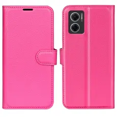  Xiaomi Redmi 10 5G Fodral Litchi L&auml;der Rosa