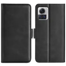  Motorola Edge 30 Ultra 5G Fodral Magnetisk St&auml;ngning Svart