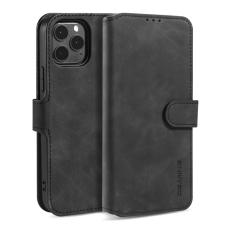 DG.MING iPhone 13 Pro Max - DG.MING Retro L&auml;der Fodral - Svart