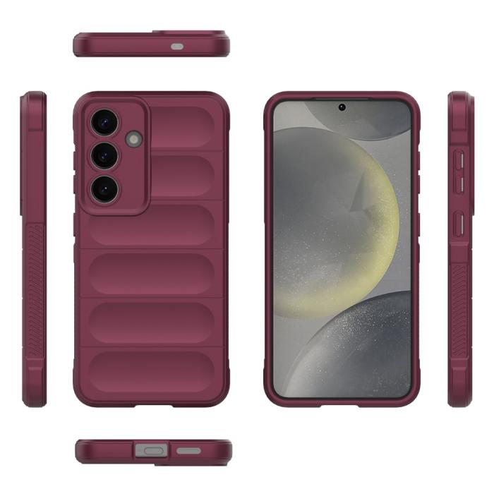 Bild 5,  Samsung Galaxy S25 Skal Magic Shield Vinröd