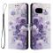  Google Pixel 10a Fodral Med Tryck Lila Rosor