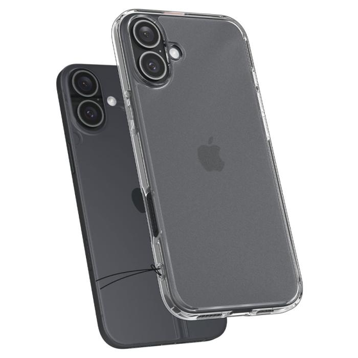 Bild 6, Spigen Spigen iPhone 16 Skal Ultra Hybrid Frostad Transparent