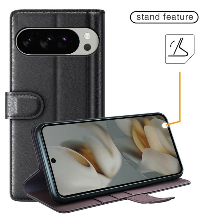 Bild 6,  Google Pixel 10 Pro XL Fodral Premium Äkta Läder Brun