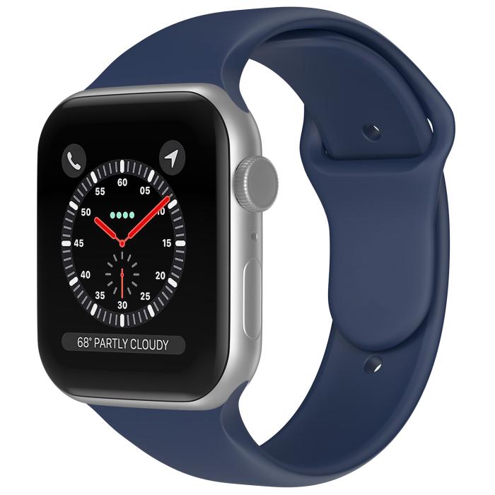 Bild 2, ColorPop Apple Watch 38/40/41/42 mm Silikon Armband (S/M) Midnight Blue