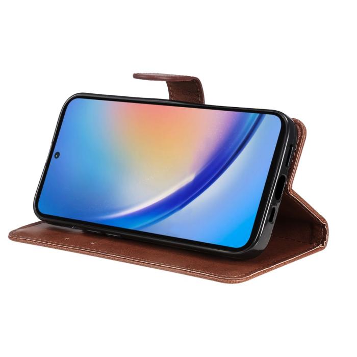 Bild 4,  Samsung Galaxy A55 5G Fodral Solid Läder Brun