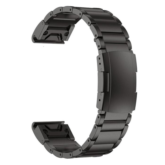Bild 3,  Klockarmband 26 mm Titanium Metall Svart