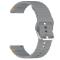  Klockarmband 22 mm Silikon Wave Design Mörk Grå