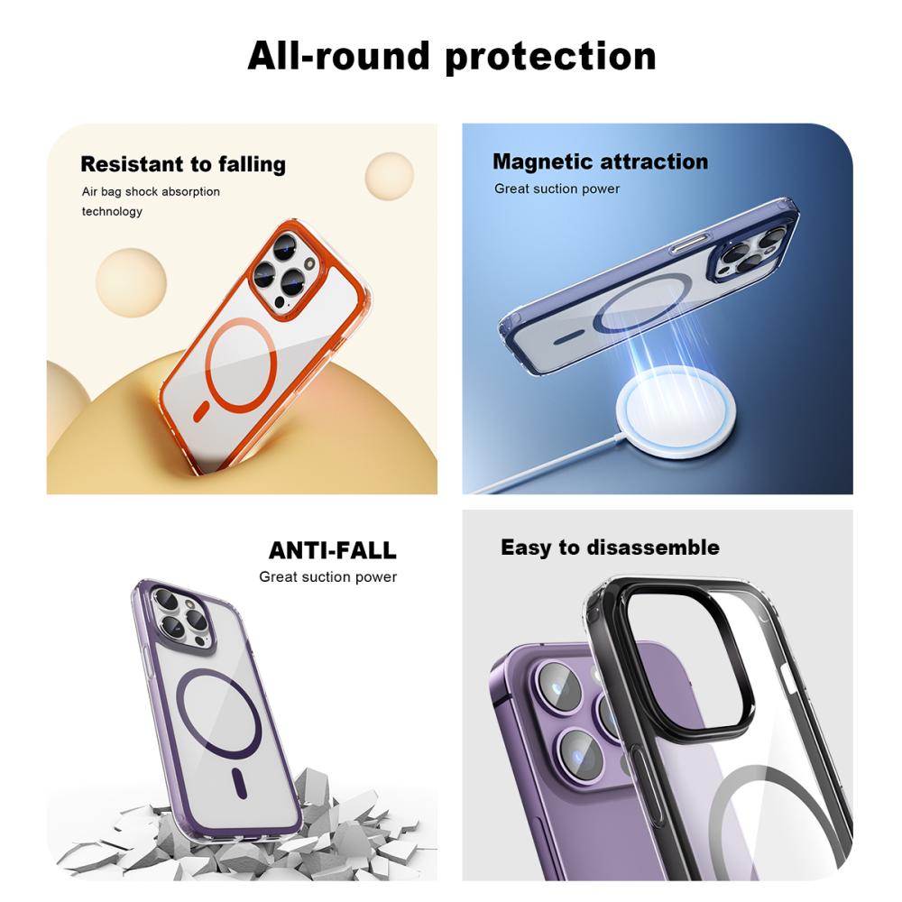 ColorPop ColorPop iPhone 14 Pro Skal CH MagSafe Transparent/Svart