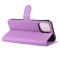  iPhone 12 Pro Max - Litchi Fodral - Lila