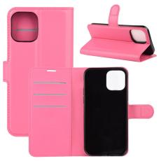  iPhone 12 Pro Max - Litchi Fodral - Rosa