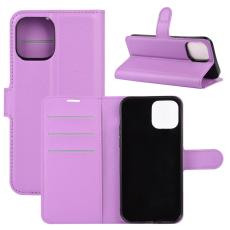 iPhone 12 Pro Max - Litchi Fodral - Lila