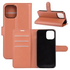  iPhone 12 Pro Max - Litchi Fodral - Brun
