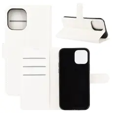  iPhone 12 Pro Max - Litchi Fodral - Vit