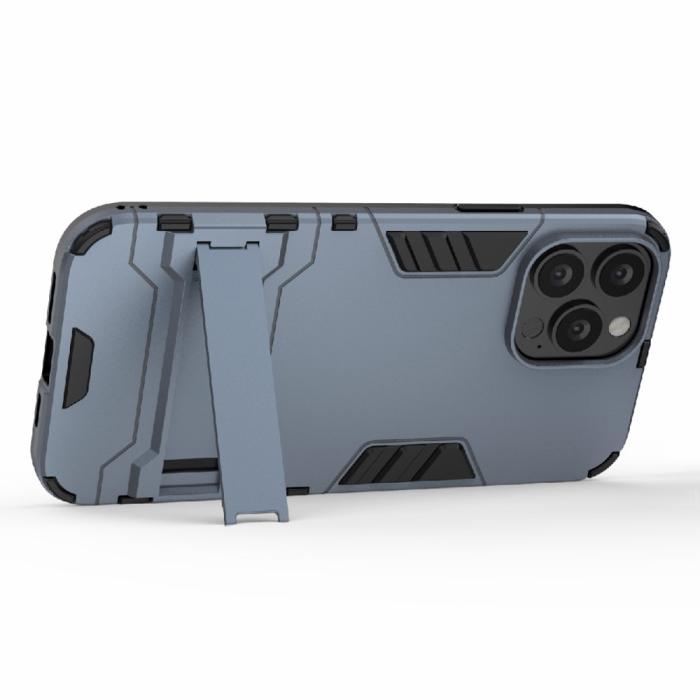 Bild 2,  iPhone 13 Pro Max - Hybrid Armor Skal Kickstand - Navy Blue