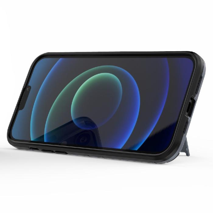 Bild 3,  iPhone 13 Pro Max - Hybrid Armor Skal Kickstand - Navy Blue