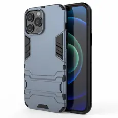  iPhone 13 Pro Max - Hybrid Armor Skal Kickstand - Navy Blue
