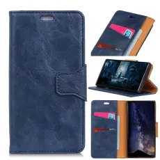  Huawei Honor View 20 - Premium Split L&auml;der Pl&aring;nboksfodral - Bl&aring;