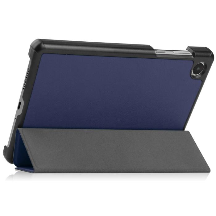 Bild 4,  Lenovo Tab M8 (Gen 4) Fodral Tri-Fold Läder Blå