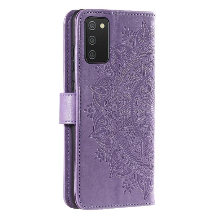 Bild 4,  Samsung Galaxy A03s Fodral Mandala Läder Lila