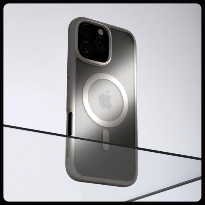 Bild 6, Spigen Spigen iPhone 16 Pro Max Skal MagSafe Ultra Hybrid Frostad Titanium