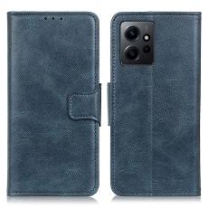  Xiaomi Redmi Note 12 4G Fodral Crazy Horse L&auml;der Bl&aring;