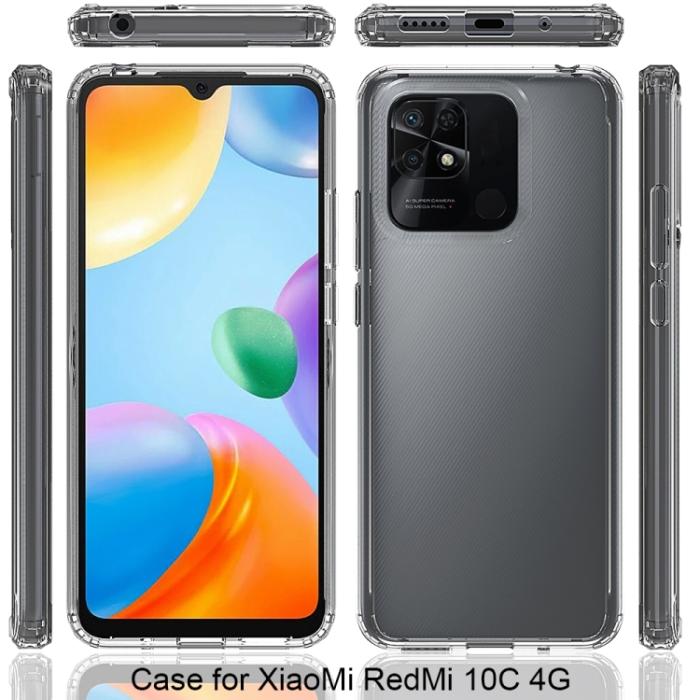 Bild 2,  Xiaomi Redmi 10C Skal Akryl/TPU Transparent