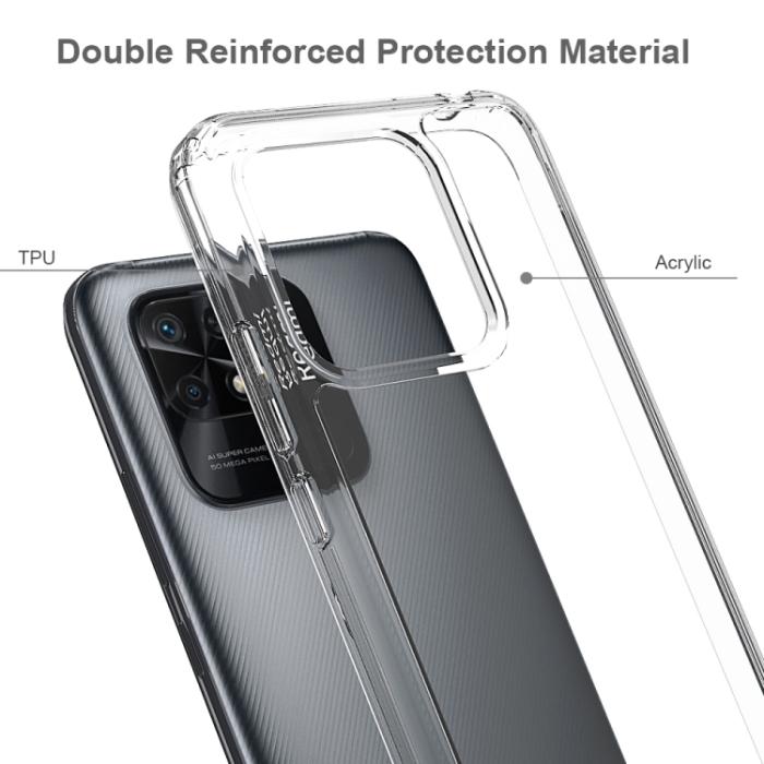 Bild 3,  Xiaomi Redmi 10C Skal Akryl/TPU Transparent