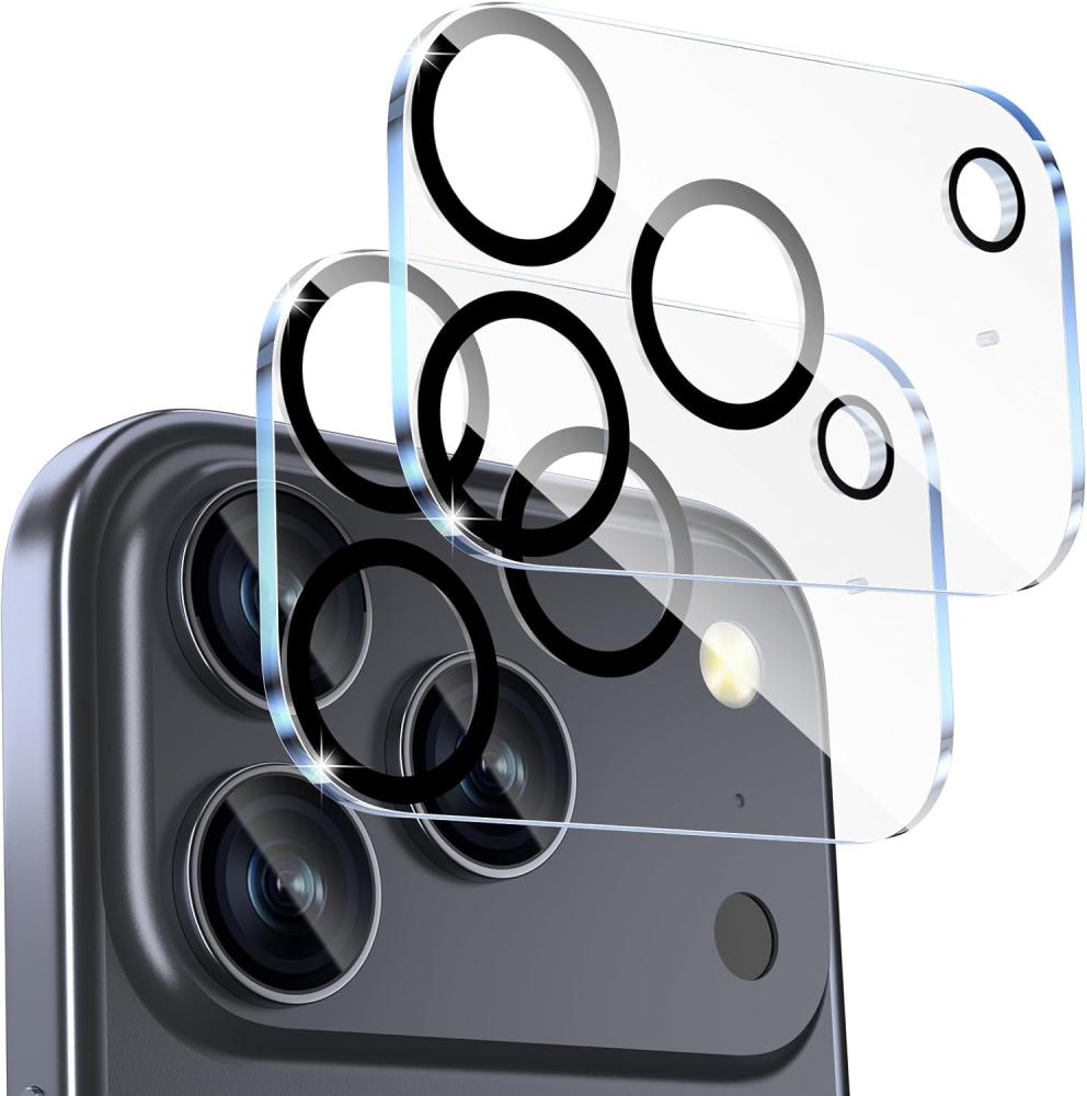  2-Pack iPhone 17 Pro Max Linsskydd I Härdat Glas