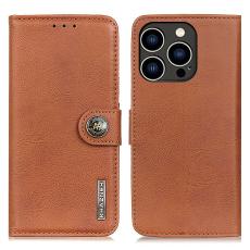 KHAZNEH KHAZNEH iPhone 16 Pro Fodral L&auml;der Brun