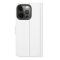  iPhone 13 Pro Fodral Litchi Läder Vit
