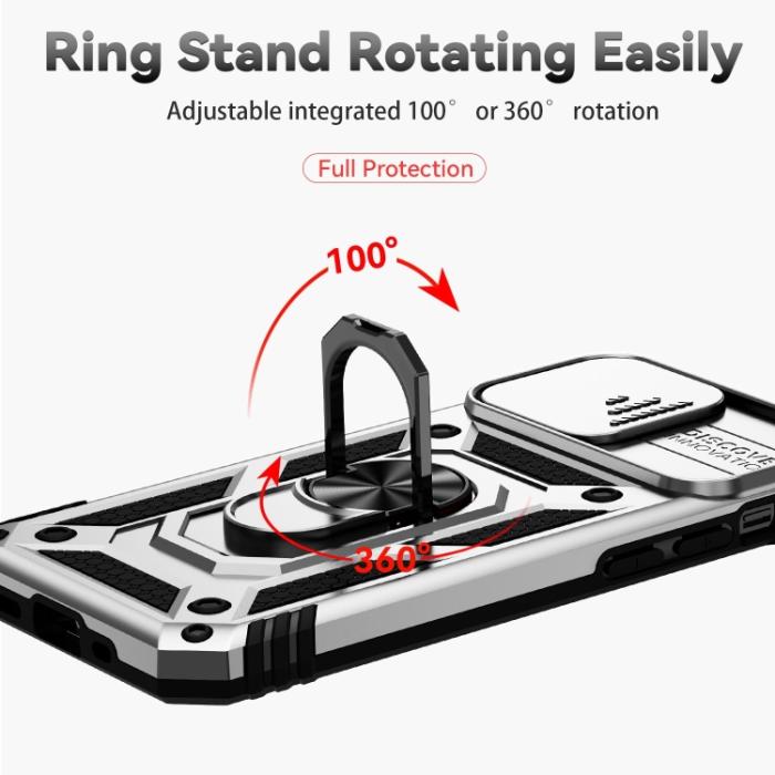 Bild 4,  iPhone 14 Plus Skal CamShield Hybrid Ring Silver