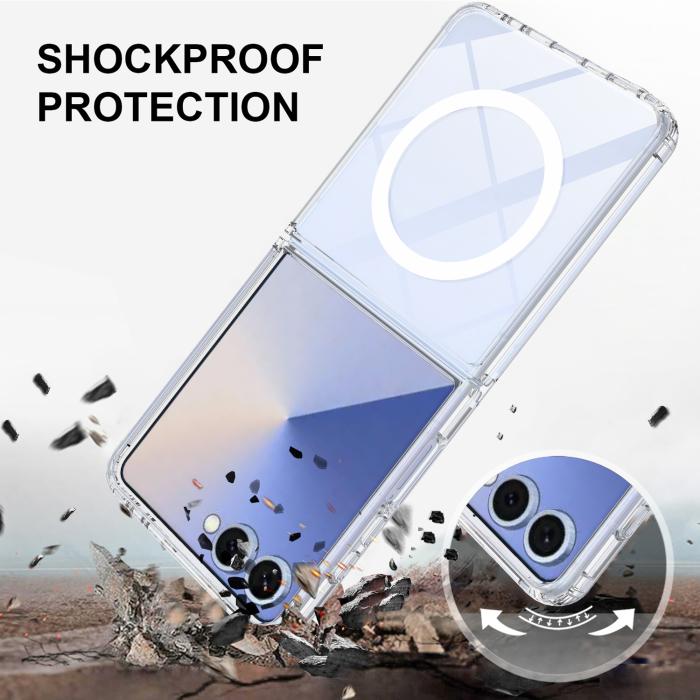 Bild 3,  Samsung Galaxy Z Flip 8 Skal MagSafe TPU Transparent