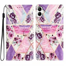  Samsung Galaxy A07 Fodral Med Tryck Lila Blommor