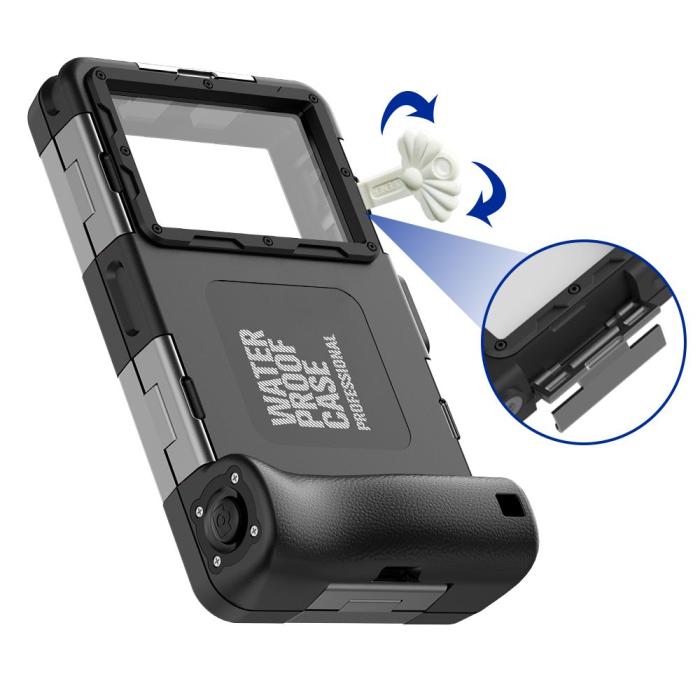 Bild 5, Tech-Protect Tech-Protect IPX8 Universal Dykning Vattentät Fodral Svart