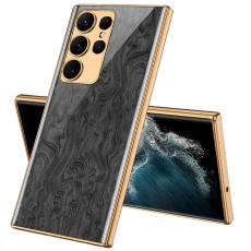 GKK GKK Galaxy S24 Ultra Skal H&auml;rdat Glas Electroplate Tr&auml;fiber