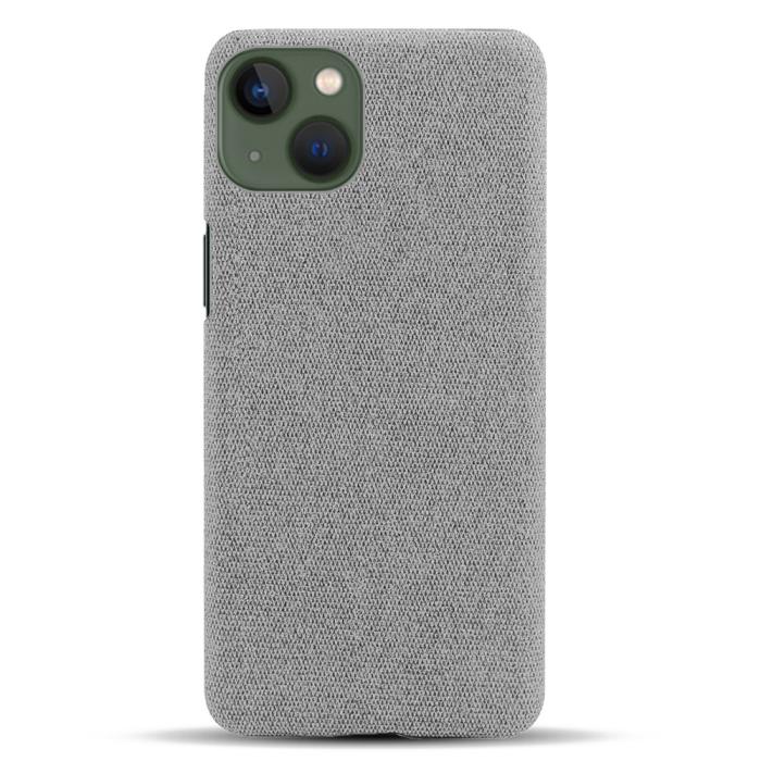 Bild 3,  iPhone 15 Plus Skal Tygbelagt Ljus Grå