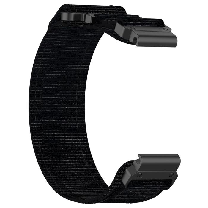 Bild 2,  Klockarmband 26 mm Nylon Justerbart Svart