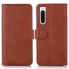  Sony Xperia 10 V Fodral L&auml;der Brun