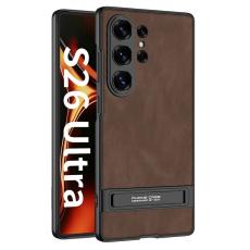 GKK GKK Samsung Galaxy S26 Ultra Skal Kickstand L&auml;der Brun