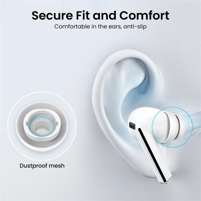 Bild 3, AHASTYLE AHASTYLE 3-PACK Öronpluggar För Galaxy Buds 3 Pro Vit