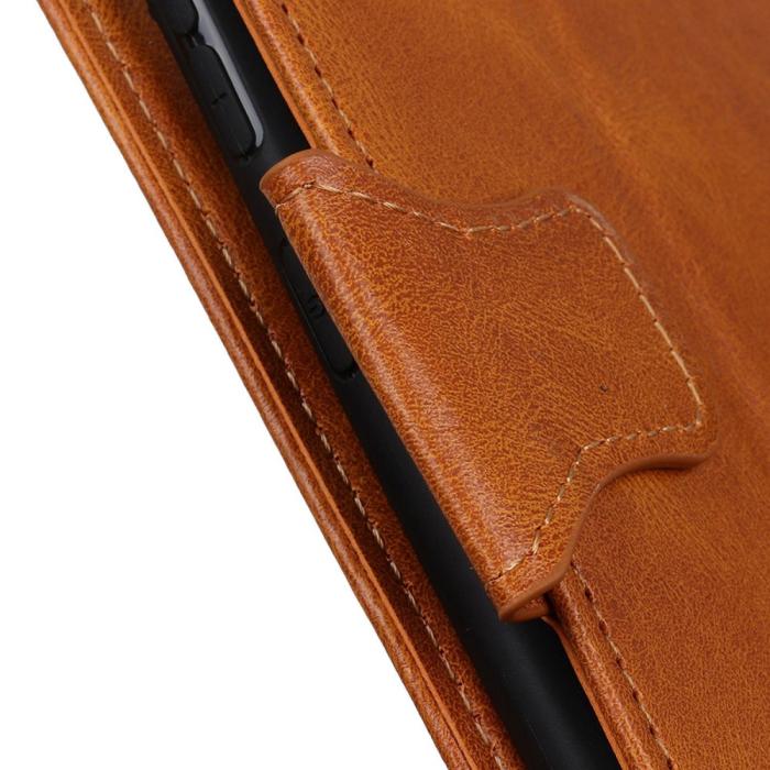 Bild 5,  Samsung Galaxy S23 Ultra Fodral Crazy Horse Split Läder Brun