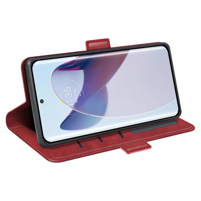 Bild 3,  Motorola Edge 30 Ultra 5G Fodral Magnetisk Stängning Röd