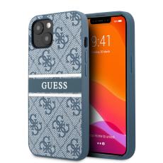 Guess Guess iPhone 13 Mini Skal PU 4G Stripe Bl&aring;