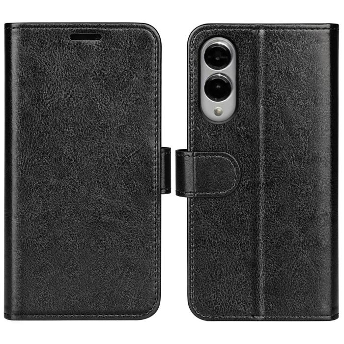 Bild 4,  Samsung Galaxy S25 Edge Fodral Crazy Horse Läder Svart