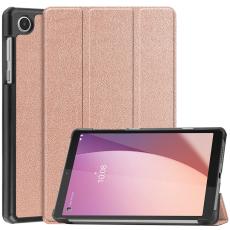  Lenovo Tab M8 (Gen 4) Fodral Tri-Fold L&auml;der Ros&eacute;guld