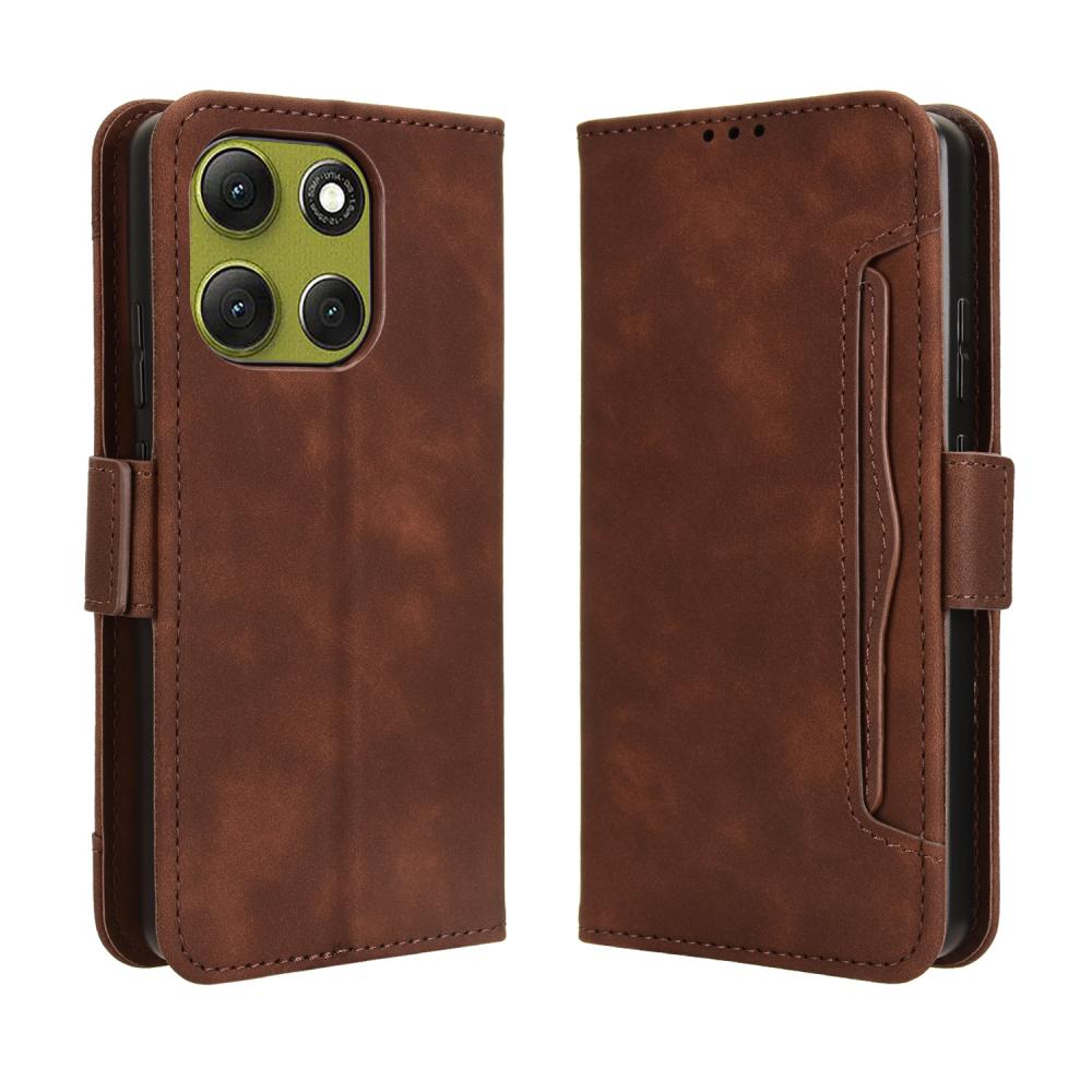  Motorola Moto G86 5G Fodral Med Avtagbart Kortfack Brun