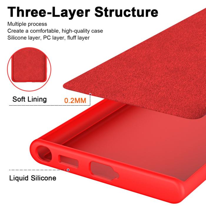 Bild 5,  Samsung Galaxy S23 Ultra Skal Gummerat TPU Svart