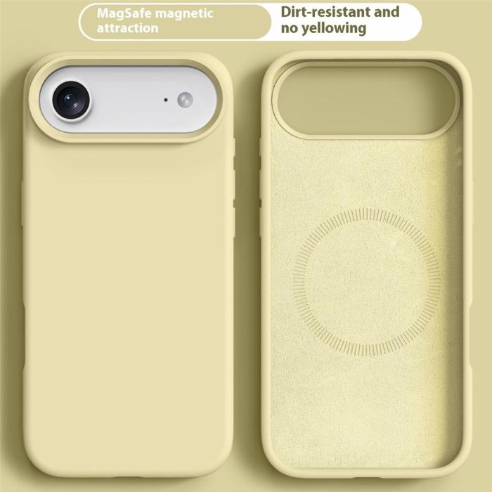 Bild 2,  iPhone Air Skal MagSafe Liquid Silikon Gul